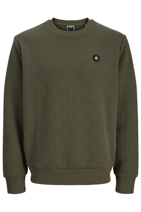 Jack & Jones groene heren trui | Vooraanzicht