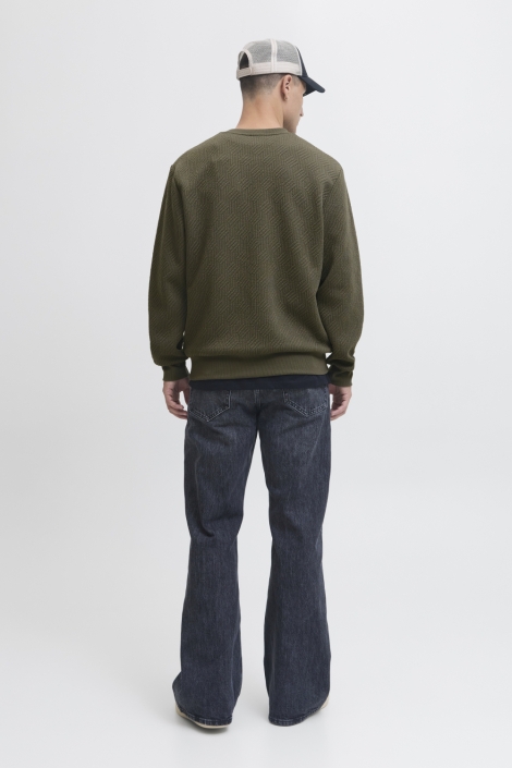 Jack & Jones groene heren trui | Model