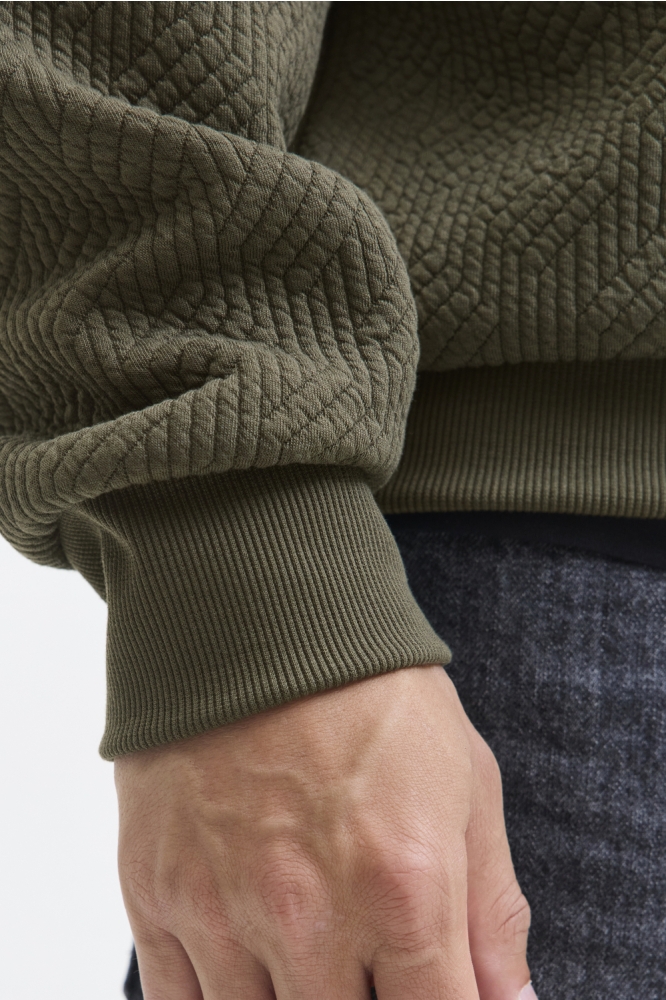 Jack & Jones groene heren trui | Close up