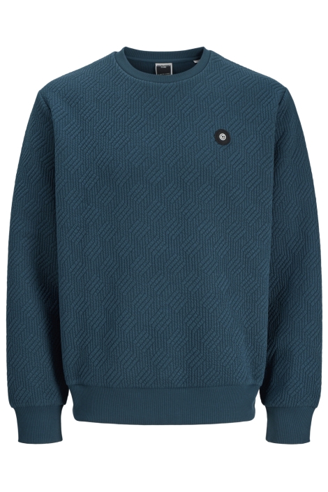 Jack & Jones blauwe heren sweater | Vooraanzicht