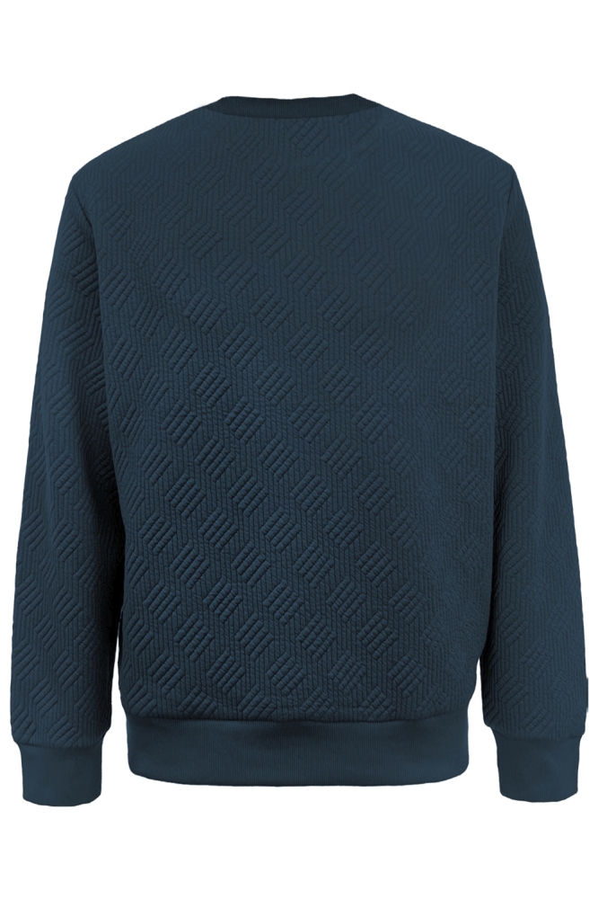 Jack & Jones blauwe heren sweater | Achteraanzicht