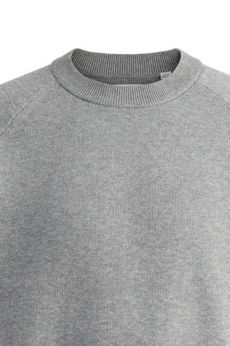 Jack & Jones grijze heren trui | Close up