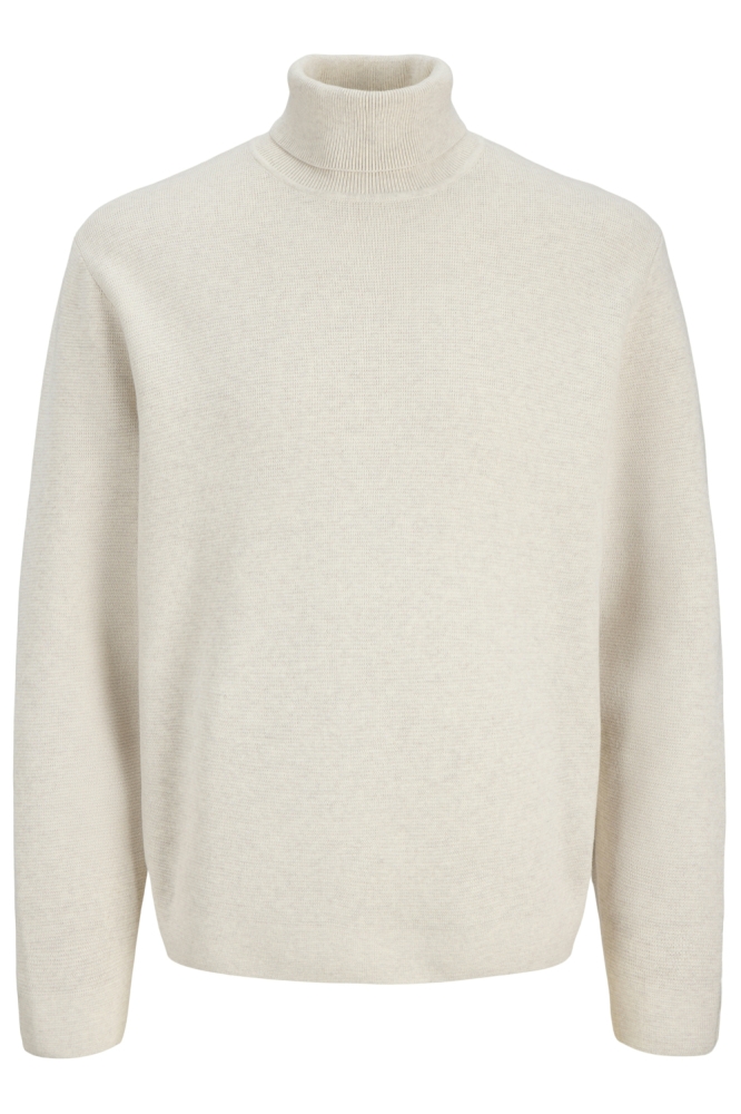 Jack & Jones beige heren trui | Vooraanzicht