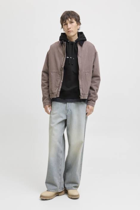 Jack & Jones zwarte heren sweater | Model