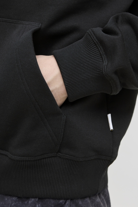 Jack & Jones zwarte heren sweater | Close up