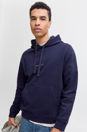 Jack & Jones JORNORREBRO EMB SWEAT HOOD NOOS 12282861 OCEAN CAVERN