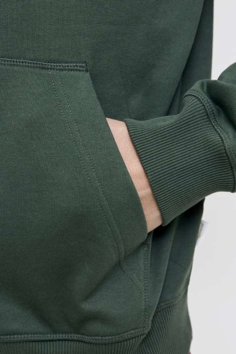 Jack & Jones groene heren sweater | Close up
