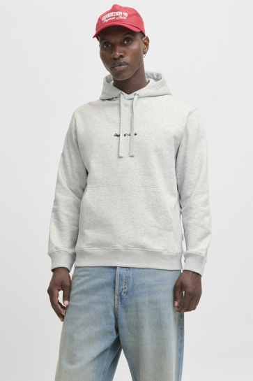Jack & Jones JORNORREBRO EMB SWEAT HOOD NOOS 12282861 White Melange