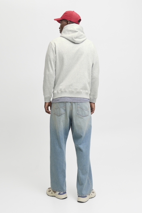 Jack & Jones grijze heren sweater | Model achteraanzicht