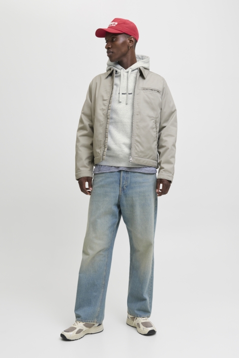 Jack & Jones grijze heren sweater | Model