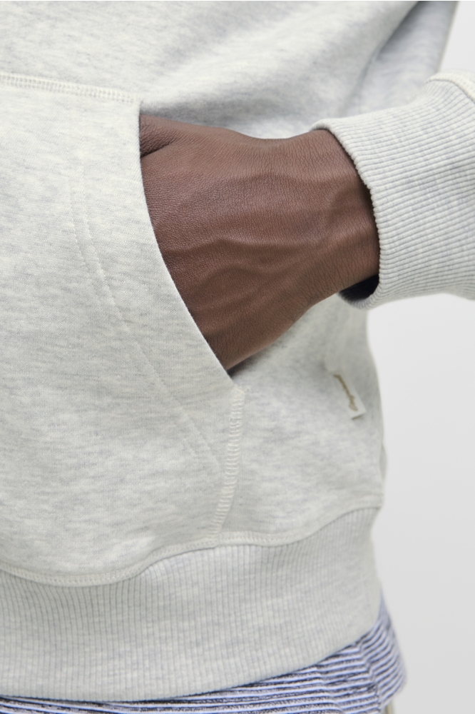 Jack & Jones grijze heren sweater | Close up