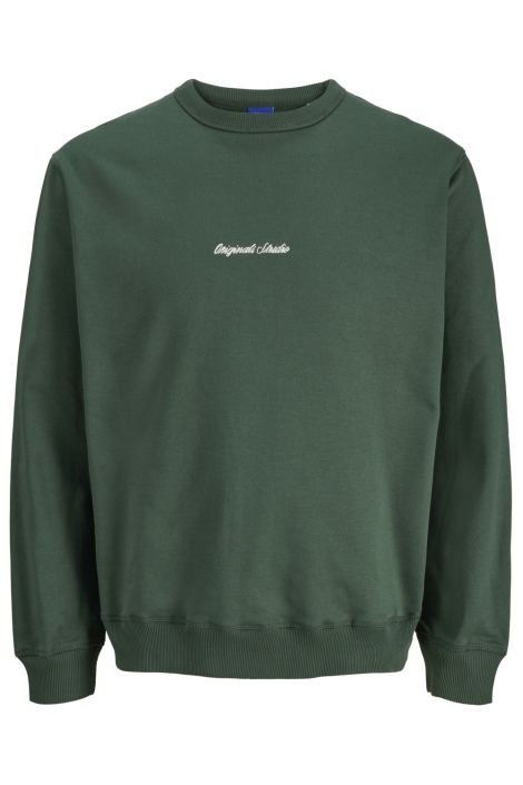 Jack & Jones groene heren sweater | Vooraanzicht