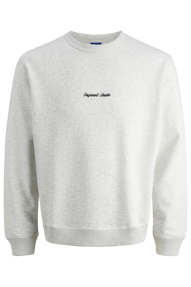 Jack & Jones grijze heren sweater | Vooraanzicht