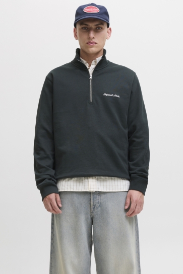 Jack & Jones Trui JORNORREBRO EMB SWEAT HIGH NECK SN 12282899 Forest River