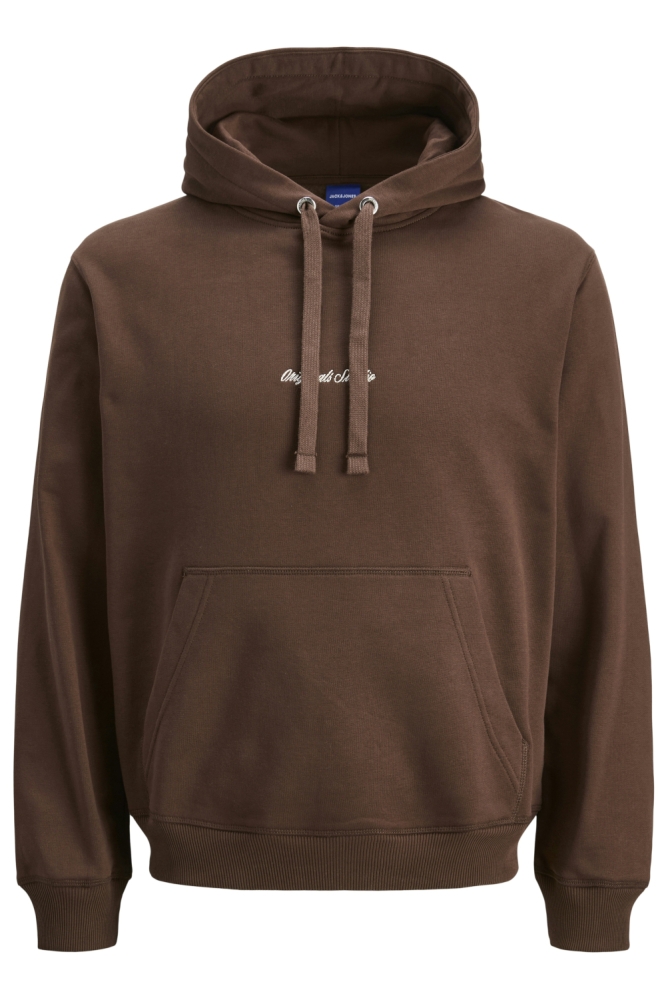 Jack & Jones bruine heren sweater | Vooraanzicht