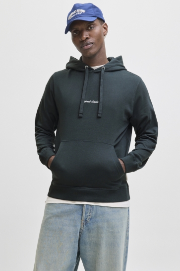 Jack & Jones JORNORREBRO EMB SWEAT HOOD NOOS 12282861 FOREST RIVER
