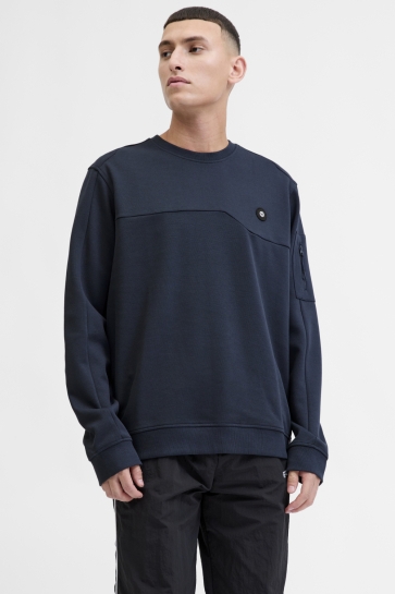 Jack & Jones JCOJOE SWEAT CREW NECK SMU 12271424 OUTER SPACE