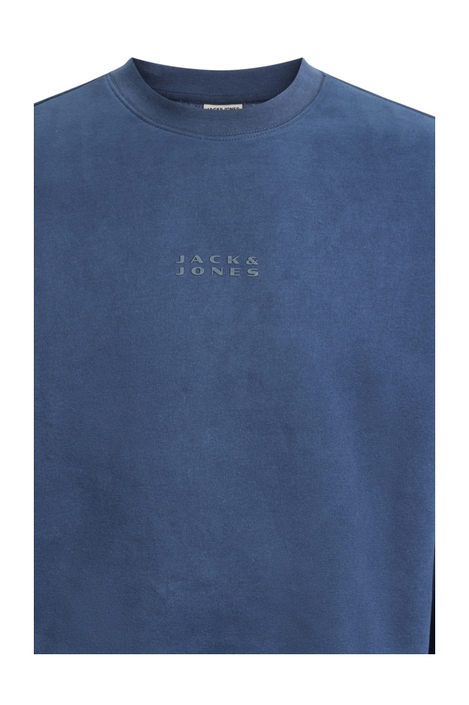 Jack & Jones blauwe heren sweater | Close up