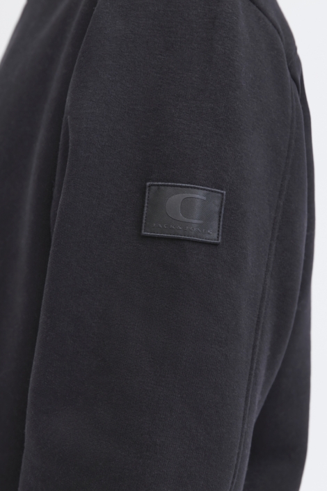 Jack & Jones zwarte heren sweater | Close up