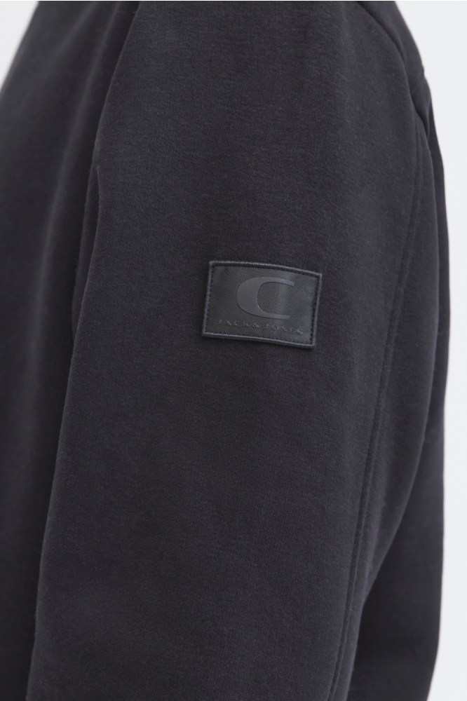 Jack & Jones zwarte heren sweater | Close up