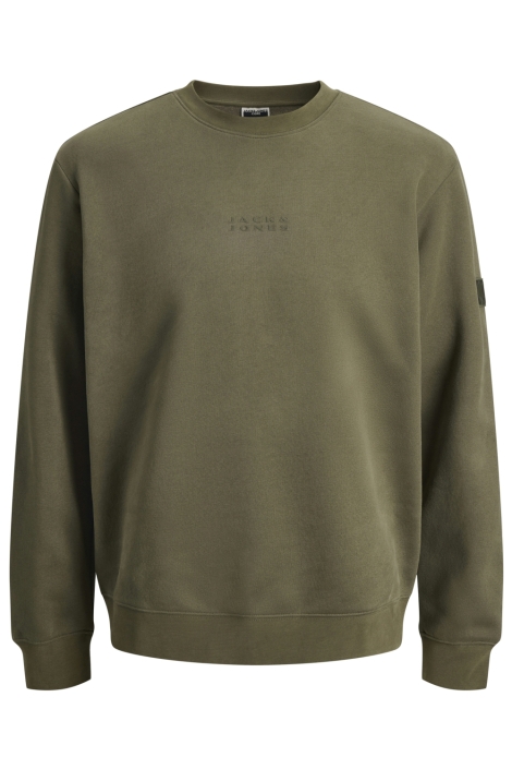 Jack & Jones groene heren sweater | Vooraanzicht