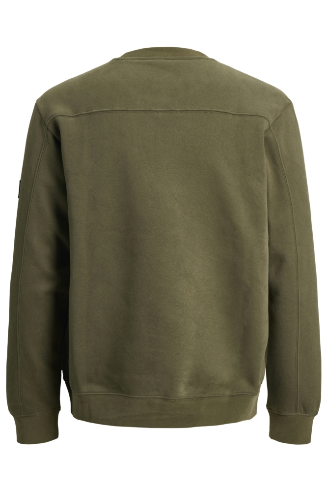 Jack & Jones groene heren sweater | Achteraanzicht