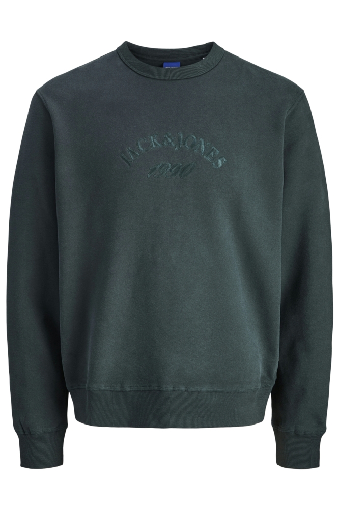 Jack & Jones groene heren sweater | Vooraanzicht