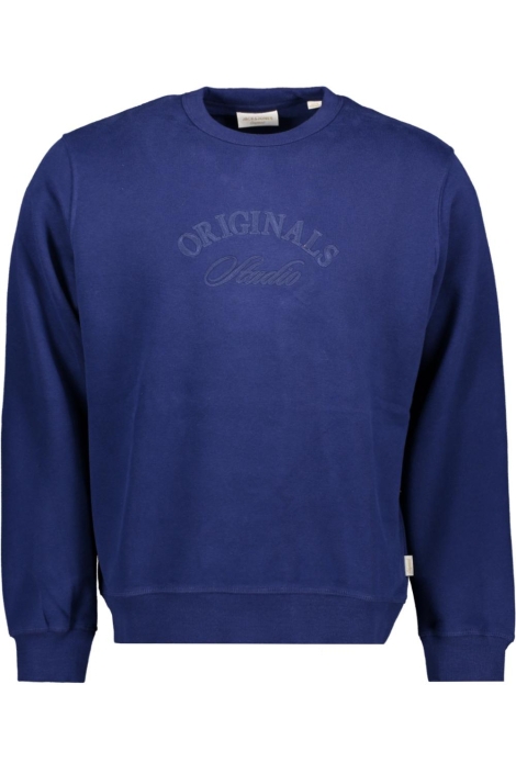 Jack & Jones blauwe heren sweater | Vooraanzicht