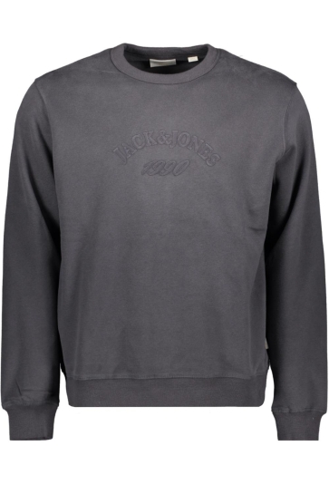 Jack & Jones Trui JORBLEECKER BRANDING SWEAT CREW BF 12286775 ASPHALT/JJ