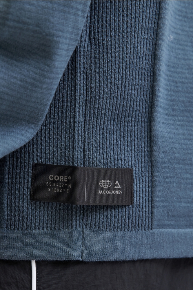Jack & Jones blauwe heren trui | Close up