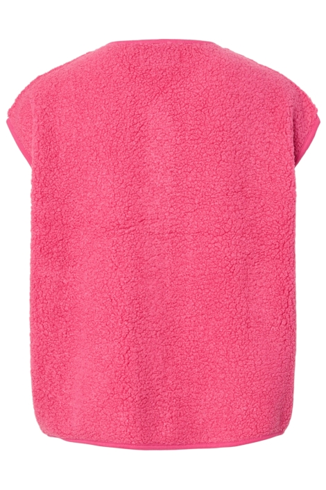 Pieces roze dames gilet | Achteraanzicht