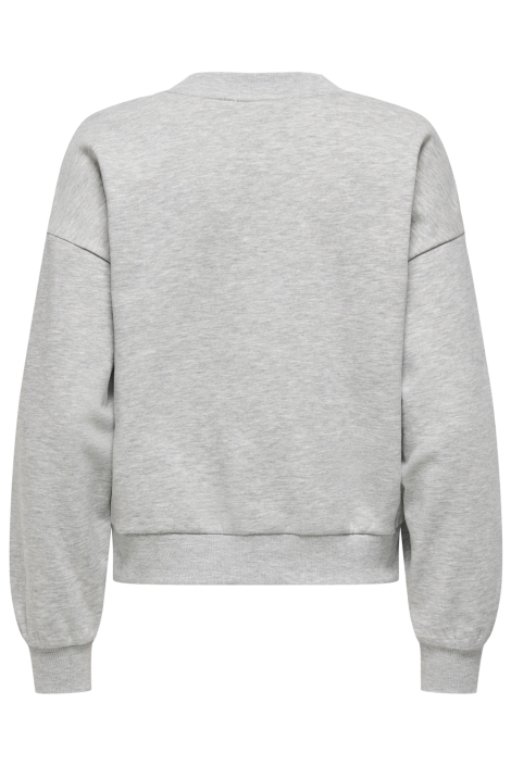 Only grijze dames sweater | Achteraanzicht