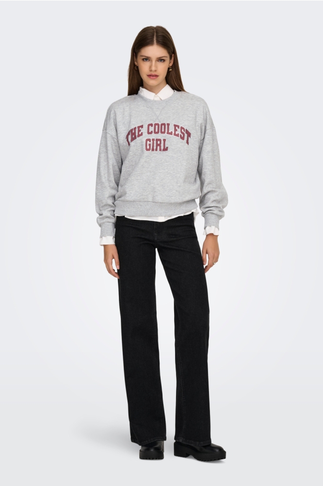 Only grijze dames sweater | Model