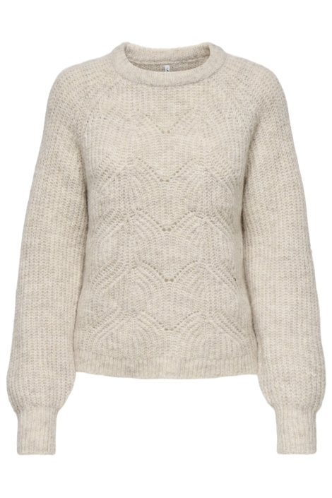 Only beige dames trui | Vooraanzicht