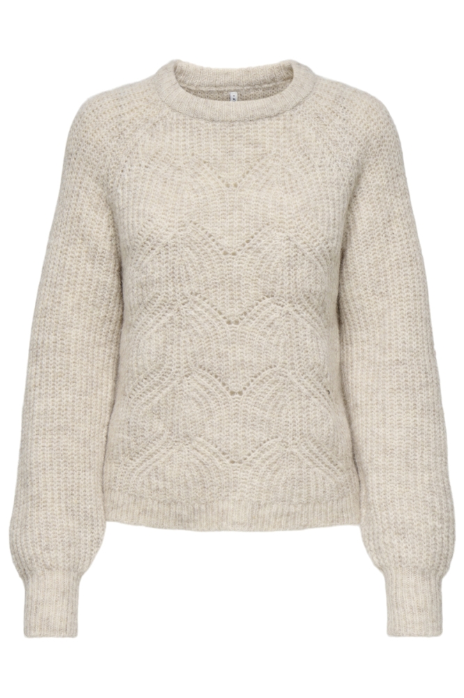 Only beige dames trui | Vooraanzicht
