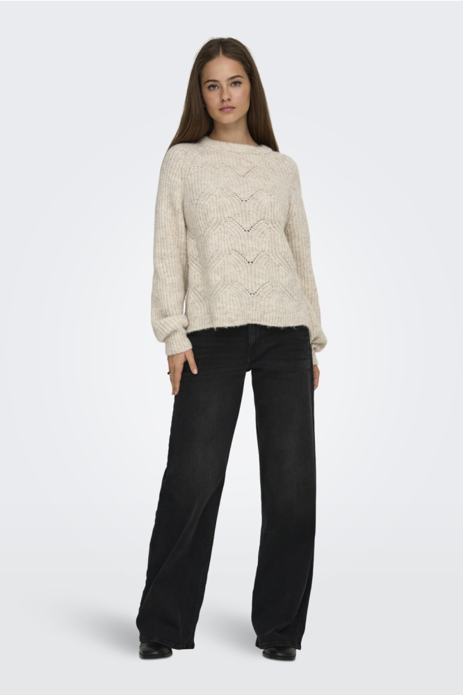 Only beige dames trui | Model