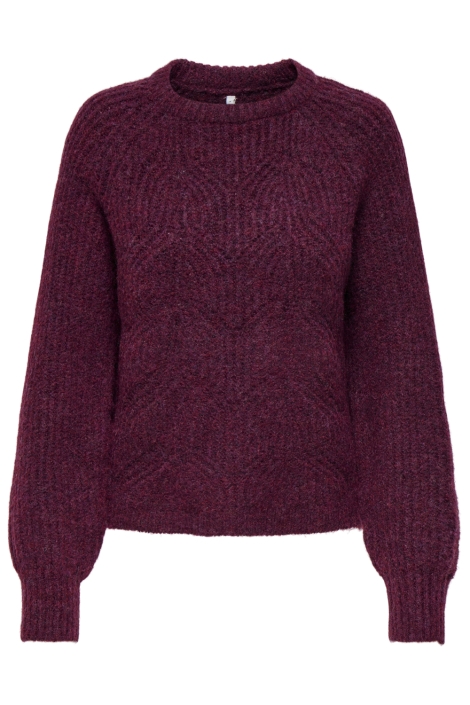 Only bordeaux dames trui | Vooraanzicht