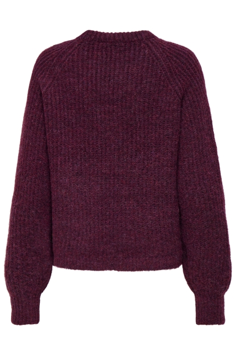 Only bordeaux dames trui | Achteraanzicht