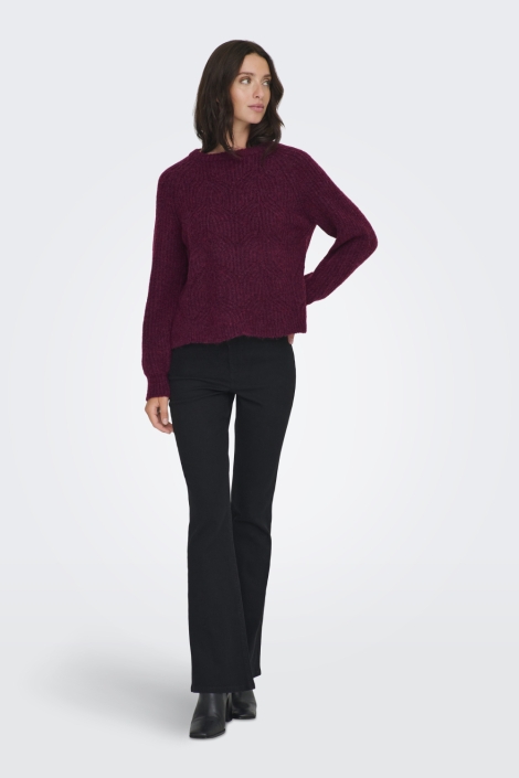 Only bordeaux dames trui | Model