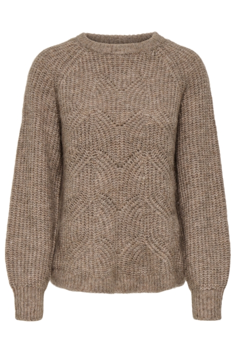 Only bruine dames trui | Vooraanzicht