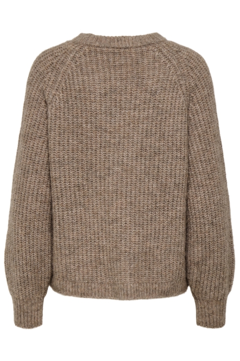 Only bruine dames trui | Achteraanzicht