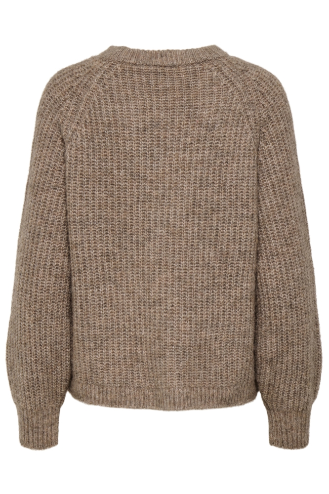 Only bruine dames trui | Achteraanzicht