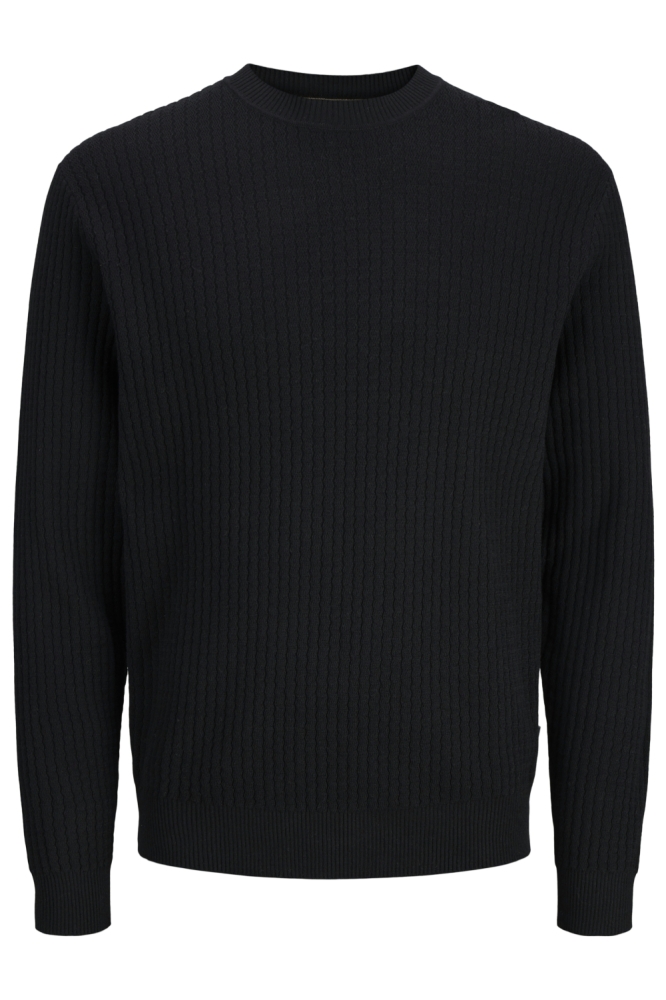 Jack & Jones zwarte heren trui | Vooraanzicht