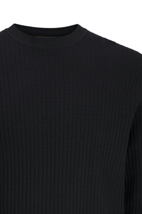 Jack & Jones zwarte heren trui | Close up
