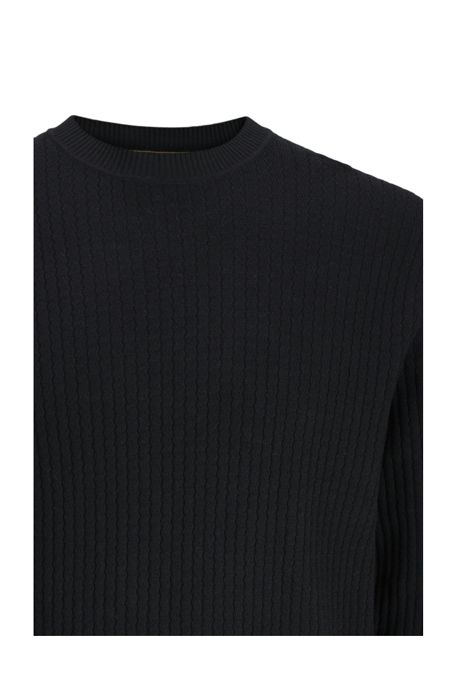 Jack & Jones zwarte heren trui | Close up