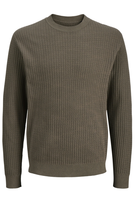 Jack & Jones bruine heren trui | Vooraanzicht