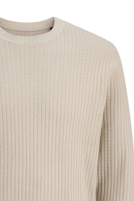 Jack & Jones taupe heren trui | Close up