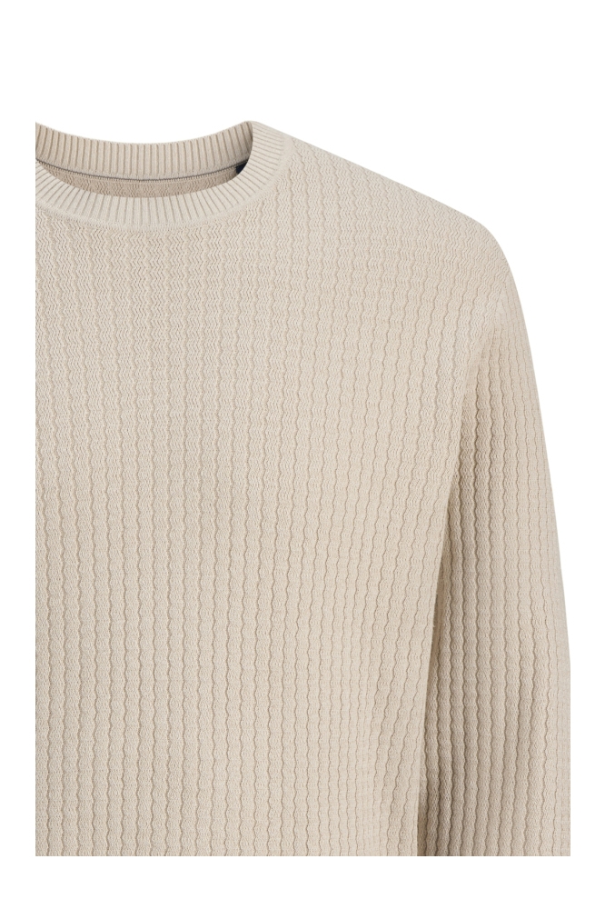 Jack & Jones taupe heren trui | Close up