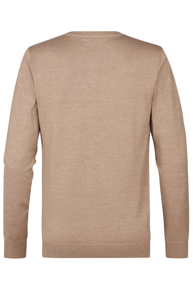 Petrol Industries camel heren trui | Achteraanzicht