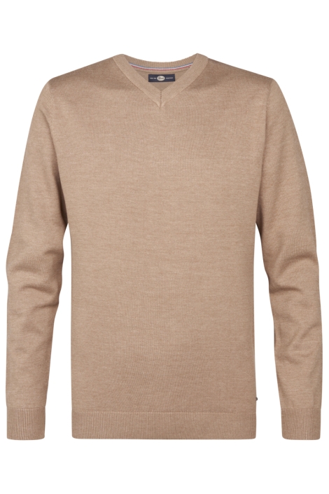 Petrol Industries camel heren trui | Vooraanzicht